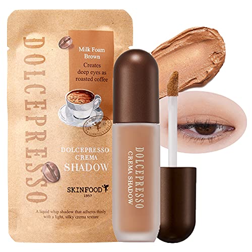 SKINFOOD Dolcepresso Crema Shadow - Creamy Eyeshadow - Shimmer Eyeshadow Cream - Liquid Eyeshadow for Under Brow Makeup