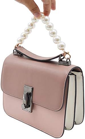 Lind Кухня 2PCS Pearl Bag Chain ABS Imitation Pearl Bead Handle Short Bag Chain Strap with Lobster Clasps for Handbag