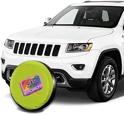 WDNGNDT I Got Rainbow in My Veins LGBT Spare Tire Cover Waterproof Auto Accessories for Jeep SUV Trailer