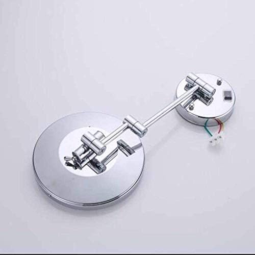 Nhlzj XIAOQIANG Vanity Mirror with Светлини 10x Magnification, Грим Mirror 360 Rotating Beauty Cosmetic Mirror Extendable