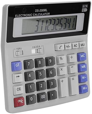 01 Бърз калкулатор, Голям калкулатор на екрана LCD, за офис, училище