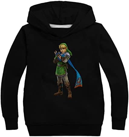 UMocan The Legend of Zelda Long Sleeve Hoodies Top-Новост Hoody с качулка(1-14 години)