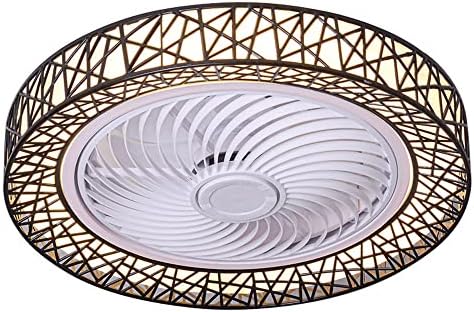 SDFDSSR bird ' s Nest Вентилатор на Тавана с Осветление 60 W Закрит Нископрофилен, Дистанционно Управление 3 Цвята, С