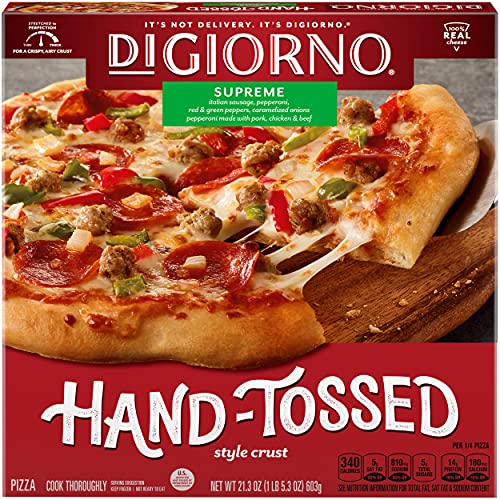 DiGiorno Pizzeria HandTossed Style Crust Supreme Speciale Замразена пица, 21,3 унция. Box – Бързо и лесно, замразени пици