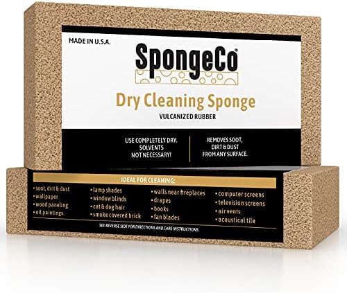 SpongeCo - Сухо почистване от Сажди Гумичка Гъба - домашни любимци, Дим, Сажди, Средство за премахване на прах и мръсотия,