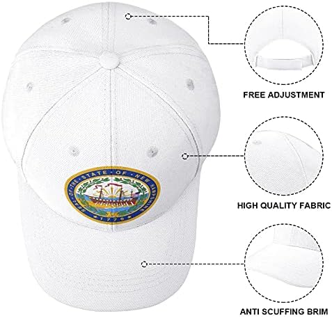 Бейзболна шапка New Hampshire Стилна Класическа Регулируема Унисекс Знамена Логото на Шапки за Дванадесет Цвята