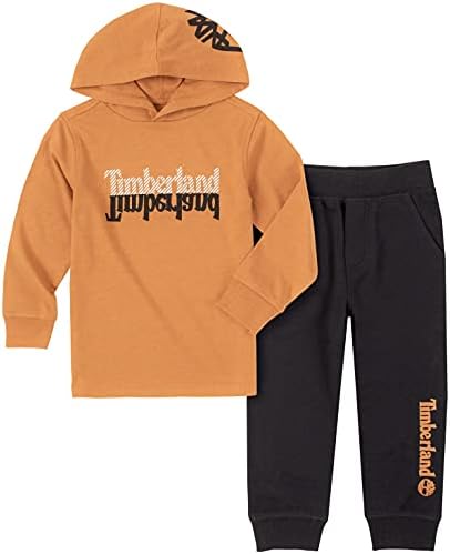 Timberland Baby Boys 2 Pieces Hooded Pullover Pants Set
