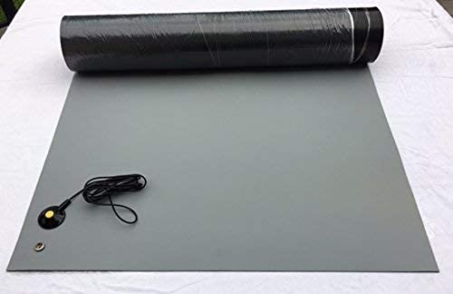 Подложка за запояване ESD - Огнеупорни антистатични тенис на мат-с заземляющим кабел (12 x 36 (1 x 3'), син)