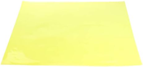 Цветна Подплата Kesoto Прозрачен Цветен Филм Пластмасови Листове Корекция Гел Светофильтр Лист, 9,6 15,7 инча Жълт