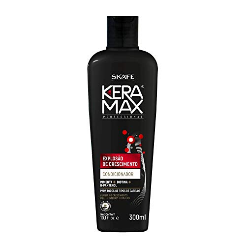 Skafe - Linha Keramax (Explosao de Crescimento) - Condicionador Cresce Cabelo 300 Ml - (Keramax (Growth Explosion) Collection - Grow Hair Conditioner 10.14 Fl Oz)