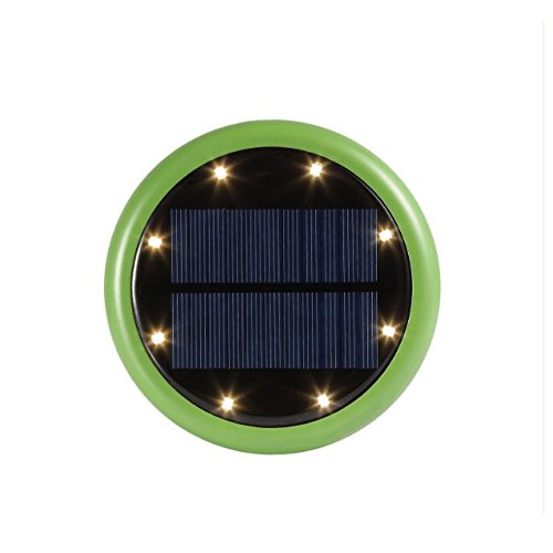 Слънчеви Наземни Светлини Модернизирани 8 LED Топло Бяло Градина Път Открит В Земята Светлини,Водоустойчив Тъмен Наблюдение