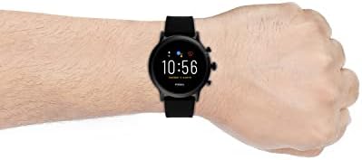Умен часовник със сензорен екран Fossil Gen 5 Карлайл от неръждаема стомана с високоговорител, сърдечния ритъм, GPS, бесконтактными вноски и известия за смартфони