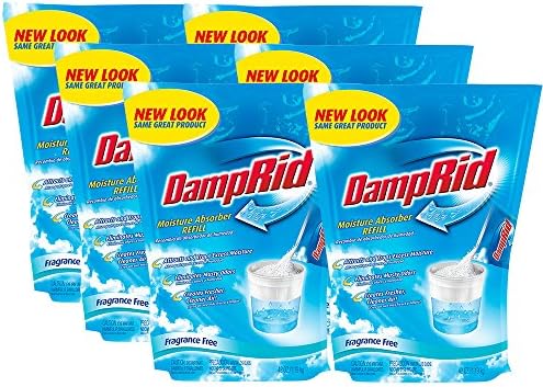 DampRid FG30K Зареждане Bag Fragrance Free, 6 опаковки, 6 броя