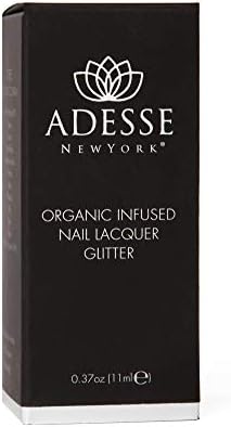 Adesse New York Organic Infused Glitter Nail Lacquer, Быстросохнущий, Устойчиви на Сколам Лак, Ултра Дълъг износване за