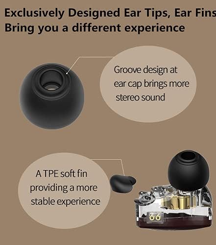 KINBOOFIN in Ear Monitor, CCZ Coffee Bean Стерео Wired Headphones, Dual Magnetic Circuit Dynamic Driver in-Ear Headphones, Шумоподавляющие Слушалки с Подвижен кабел 2Pin (Без микрофон, кафяв