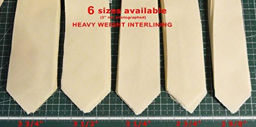 10 x ПРЕДВАРИТЕЛНО нарязани вълна, тежки вратовръзка interfacing/Interlining - AC Ter Kuile, Finest Available, Made