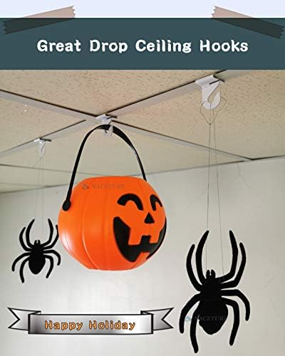 Drop Ceiling Hook for Hanging – 25 Pack Ceiling Decorations Ceiling Hanger Drop on T-Bar, Подвесная Таван Теракот, Кука