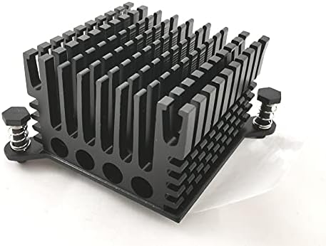 Magntek 1 бр. Алуминиев Чипсет Радиатор, Охлаждане на FPGA Радиатор 37,4 мм x 37,4 мм x 25 мм Черен Анодизиран RoHS,37, 4x37, 4x25 mm