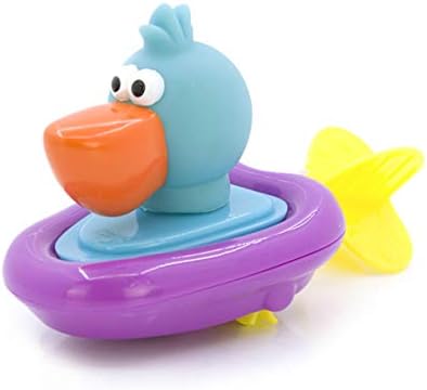 NUOBESTY Pull String Bath Toy Bath Surfers Animal Boat Racers Surfboard Bath Toys Floating Water Toys for Toddlers Kids