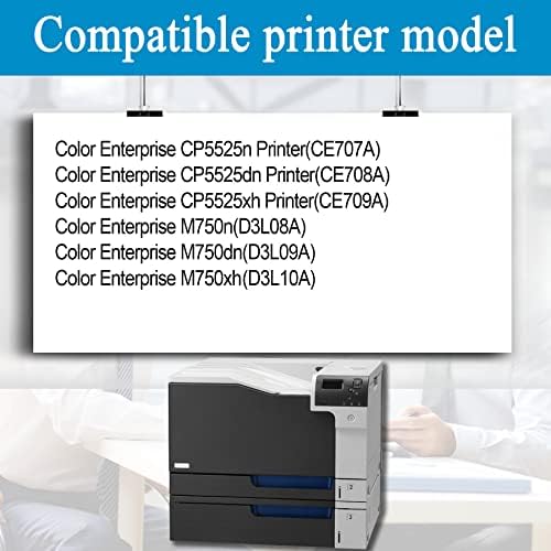 1 Опаковка Жълто 650A | CE272A Рециклирана Тонер касета Заместител на HP Color Enterprise CP5525n CP5525dn CP5525xh M750n
