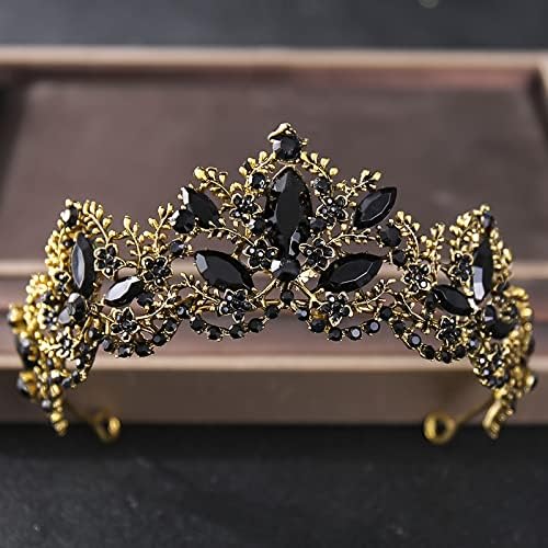 Короната за Жени Crystal Queen Crown, Барок Ретро-Корона Диадема Луксозен Crystal Crown Принцеса Диадеми Кралица Театрализованное