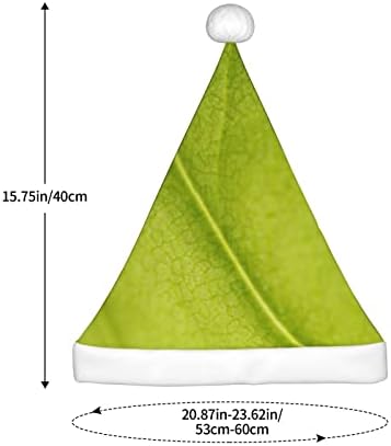 Зелен Лист Растения Led Коледна Шапка Hat Плюшен Коледна Шапка за Възрастни Нова Година Празничен Коледно Парти Украса