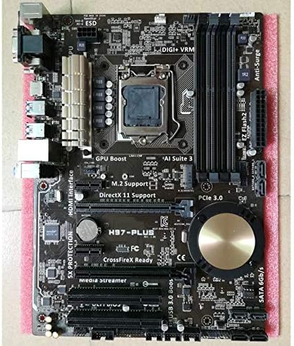 BMNN Десктоп дънна Платка Конектор LGA 1150 Подходящ за ASUS H97-PLUS Оригиналната б / Настолна подходящ за Intel H97