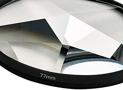 Kesoto 77 мм Калейдоскоп от Стъклена Призма Пречупване на Отклонение на Брой Предмети от Обектива на Камерата, за Slr