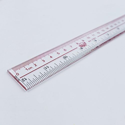 Пластмасова Линия с директен Ръба на Измервателна Линийка Скала Здрав Инструмент за Измерване за Домашния Офис Инженеринг