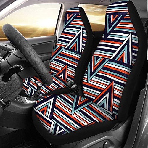 chaqlin Paisley Flowers Front Car Seat Covers Set of 2, Покривала За Автомобилни Седалки Само на Предните Седалки Универсален