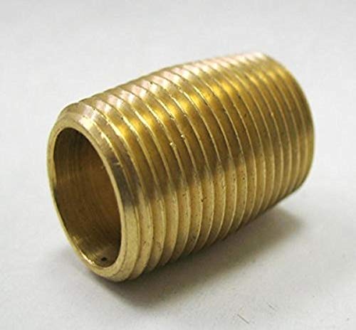 MettleAir 112 E-3/4 NPT Male Brass Pipe Close/Closed Nipple Fitting/Adapter (Pack of 10)