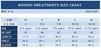 Spring&Gege Youth Classic Solid Hoodies Мек Пуловер с Качулка Качулка за Деца (3-12 години)