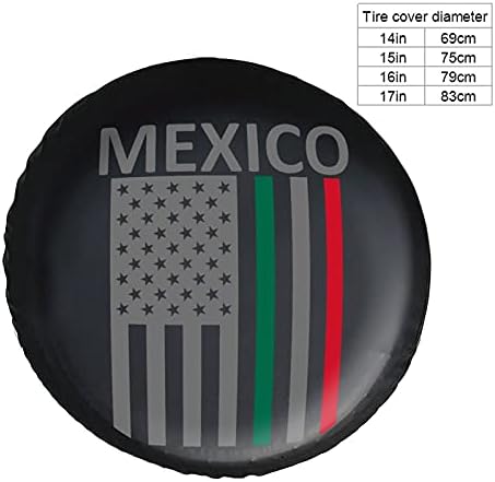 Американски Флаг Мексико Изкуствена Кожа Дубликат на Кутията Гуми Къмпинг Колела, Протектори Печатни за АВТОБУСА Suv Камион