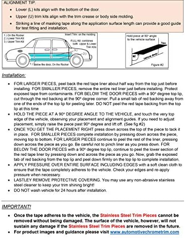 КАВ е подходящ 2013- Lincoln MKS 8 Бр От Неръждаема Колела Добре Акцент Покритие, по цялата Дължина WQ53626