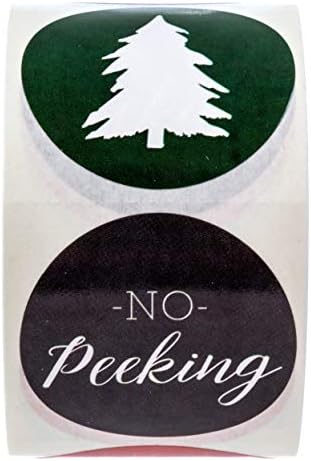 Коледни стикери с Празнична Икона/500 Коледни етикети/Няколко Дизайни