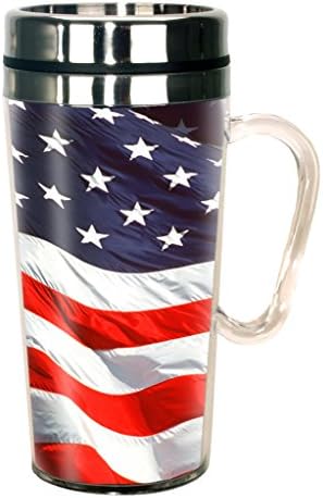 Spoontiques Flag American Insulated Travel Mug, 14 грама, Мулти, 17260