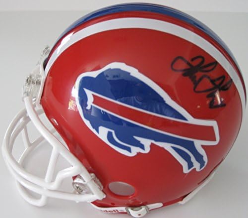 Търман Томас Андре Рид подписа автограф Buffalo Bills mini helmet proof Beckett COA
