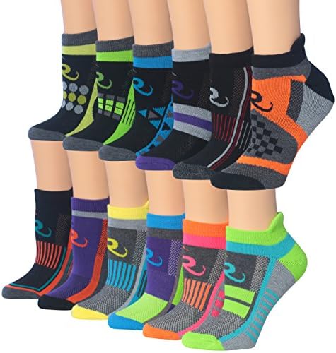 Ronnox Women ' s 12-Pairs Low Cut Running & Атлетик Performance Tab Socks