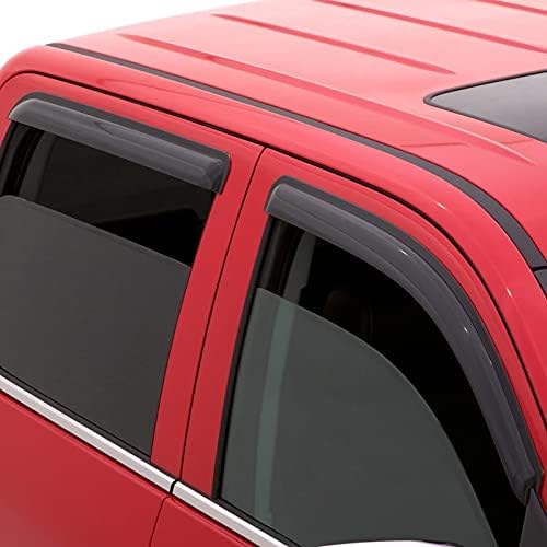 Auto Ventshade AVS 94634 Оригинален Дефлектор страничен прозорец Ventvisor Dark Smoke, Комплект от 4 теми за 2018-2020 Chevrolet Equinox
