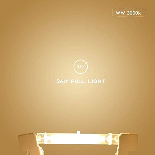 ACXLONG R7S 78 мм COB led лампи Затъмняване, Топъл Бял 3000 До Студено Бяло 6000 К, Стъкло J78 Крушки 5 W Лампа,Еквивалент