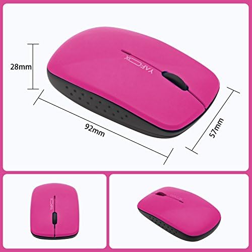 Безжична мишка Yafox 8099 2.4 G Мишка с нано приемник(се съхранява В задната част на мишката), Малка мишка 3 Бутона за