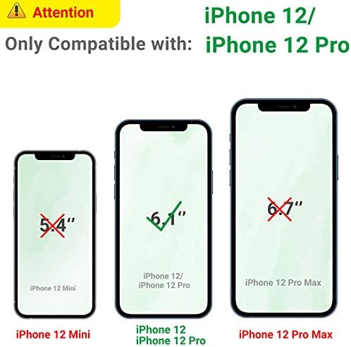 UNKNOK е Съвместим с iPhone 12 и iPhone 12 Pro Case, 6.1-Инчов Портфейла Case with Card Holder Slots Slim Premium ПУ Leather