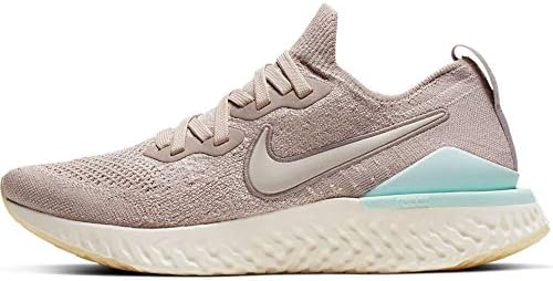 Nike Дамски маратонки Epic React Flyknit 2 (8, Partical Brown/Синьо -)