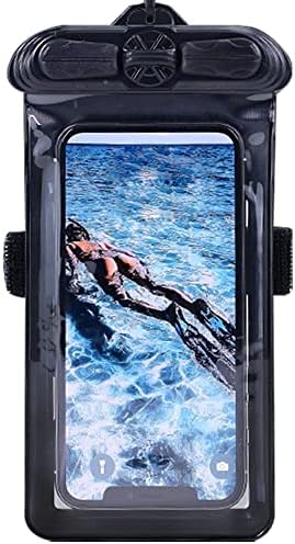Калъф за телефон Vaxson Черно, Съвместим с водоустойчив калъф Wileyfox Pro Dry Bag [ Не защитно фолио за екрана ]
