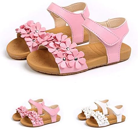 Летни Сандали за Малки Момичета; Ежедневни Обувки за деца 1-6 години; Плажни Сандали с Цветен Модел и Отворени Пръсти