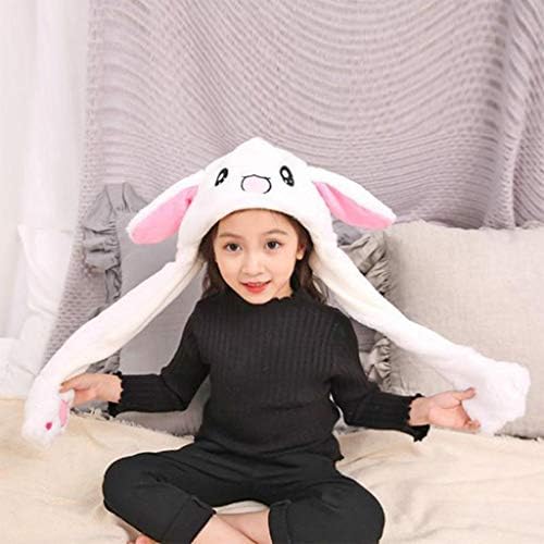 Ahn'Qiraj Сладък Бъни Hat Ear Moving Прескачане На Препятствия Hat Funny Animal Plush Rabbit Hats Kids Adult Коледно Парти