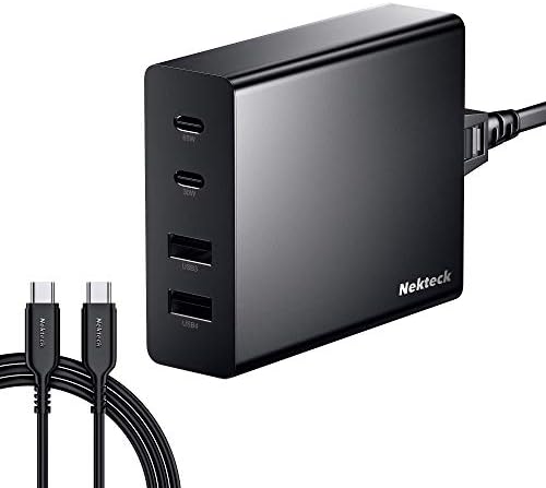 Nekteck [UL Certified] 6 Метра удължителен кабел лента за захранване и зарядно устройство, USB C мощност 107 W