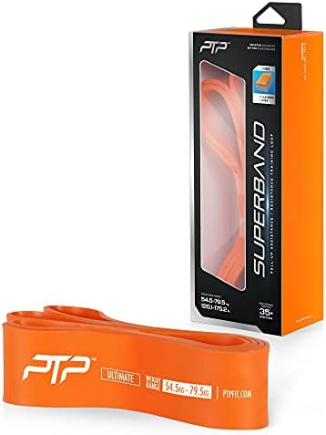 PTP Unisex - Adult Ultimate Superband Fitness Band, Оранжево, Един размер