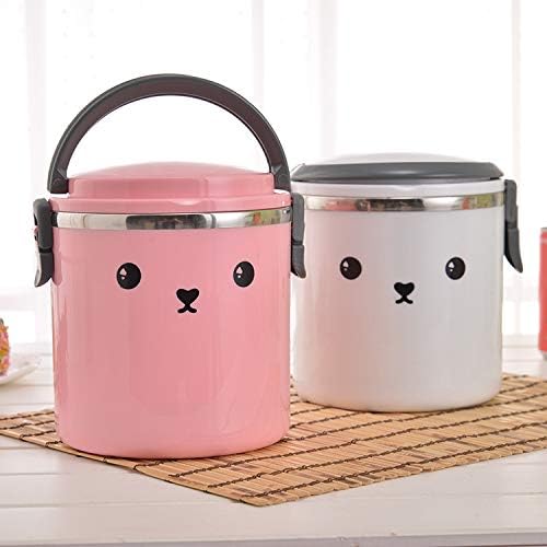 LINRUS Children ' s Bento Stainless Steel Bento Box Bento Vacuum Insulated Food Container Cans Bento Box Soup Cup B