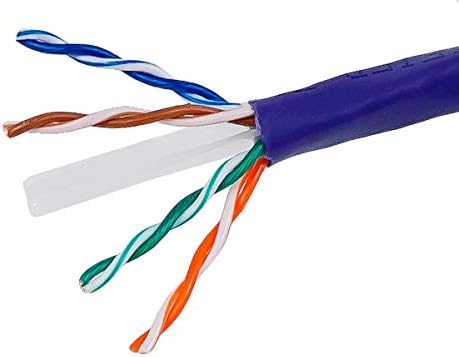 Monoprice Cat6 Ethernet Bulk Кабел - 1000 Feet - Blue | Мрежа за интернет - кабел - Блокирани, 550 Mhz, UTP, СМ, Чисто